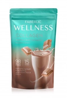 Протеиновый коктейль с коллагеном и жиросжигающим комплексом Wellness вкус Шоколад