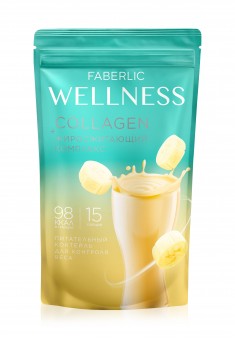 Протеиновый коктейль с коллагеном и жиросжигающим комплексом Wellness вкус Банан