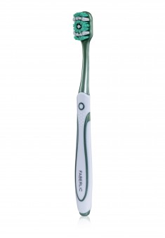 Toothbrush with Silver Ions green