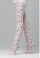 Leopard patterned tights for kids 50 DEN pink