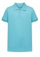 Jersey polo shirt for boys sky blue