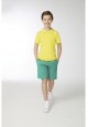 Jersey polo shirt for boys lemon