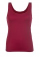 Top with an integrated bra wine red