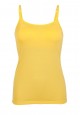 Strappy top with an integrated bra yellow