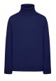 Boys High Collar Knit Jumper dark blue