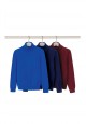 Boys High Collar Knit Jumper dark blue