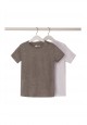 Трикотажная футболка для мальчика цвет серый меланж