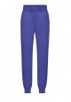 Jersey trousers for girl bright blue