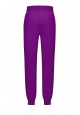 Jersey trousers for girl plum