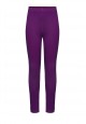Jersey skinny trousers for girl plum