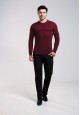Mens Knit Jumper dark gray melange