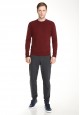 Mens Jersey Trousers dark grey melange