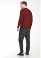 Mens Jersey Trousers dark grey melange