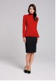 High neck knit jumper