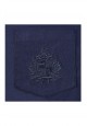 Embroidered shirt for boy dark blue