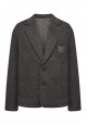 Jersey blazer jacket for boy dark grey melange