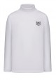 Embroidered poloneck for boy white