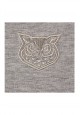 Embroidered poloneck for boy light grey melange