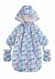 147B4201 Babys Insulated Coverall printed blue