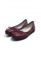 Elegance flat shoes for girl burgundy