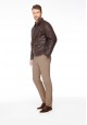 Mens insulated ecoleather jacket