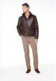 Mens insulated ecoleather jacket