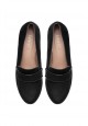 Womens Olivia block heel loafers black