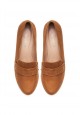 Womens Olivia block heel loafers light brown
