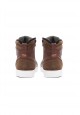 Boys high top sneakers brown