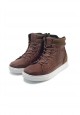 Boys high top sneakers brown