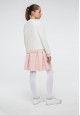 Girls textured sweatshirt milk