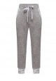 Girls lurex jersey trousers grey melange