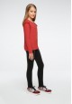 Girls lurex jersey leggings black