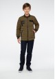 Boys insulated jacket khaki
