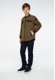 Boys insulated jacket khaki