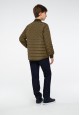Boys insulated jacket khaki
