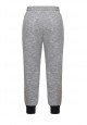 Boys jersey trousers with embroidery on front grey melange