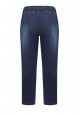 Boys denim texture trousers dark blue