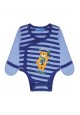 Baby Boy jersey kimono bodysuit dark blue
