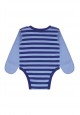 Baby Boy jersey kimono bodysuit dark blue