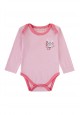 Baby Girl jersey bodysuit bright pink