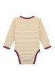 Baby Girl striped jersey kimono bodysuit with a print motif amber