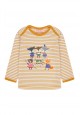 Baby Girl striped print Tshirt amber