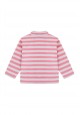 Baby Girl fleece sweatshirt with embroidery and jersey lining amber