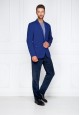 Mens jersey blazer dark blue