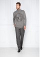 Mens tweed trousers grey melange