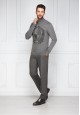Mens tweed trousers grey melange