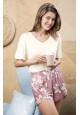 Shorts printed pink
