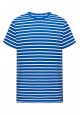Mens striped Tshirt bright blue