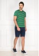 Mens Striped Tshirt green